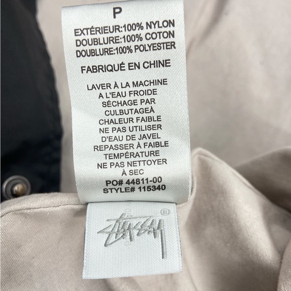 Stussy Coaches Jacket Black With Pink Lettering Mens Small - Picture 6 of 7